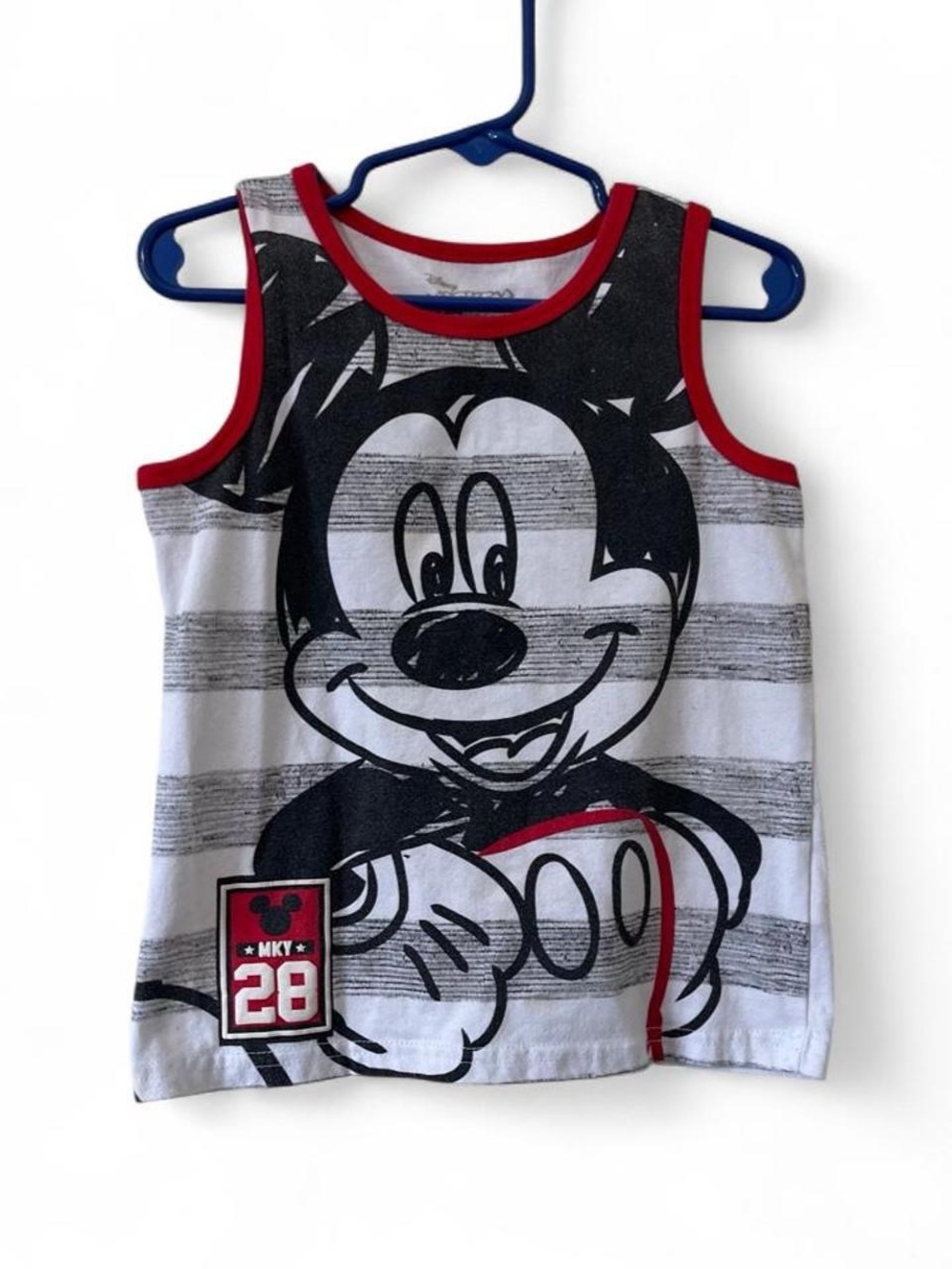 Toddler Boy 4T Disney Mickey Mouse Sleeveless Muscle Tee Tank Top Graphic Print